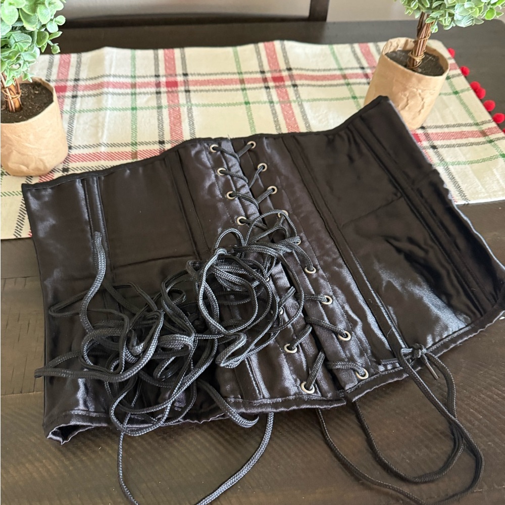 Living Dead Souls Black Lace-Up Corset